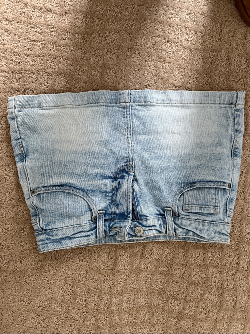 RSQ Light Blue Distressed Denim Shorts - Picture 4 of 4